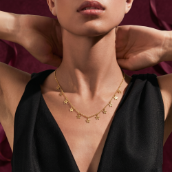 22 AYAR YILDIZ FİGÜRLÜ KOLYE