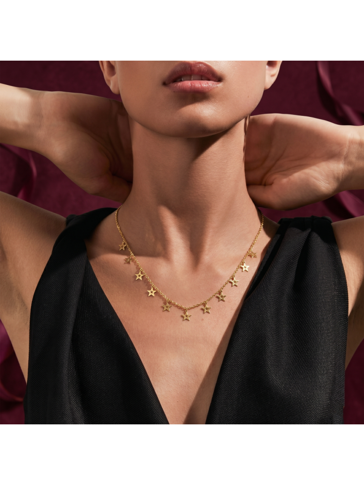 22 AYAR YILDIZ FİGÜRLÜ KOLYE