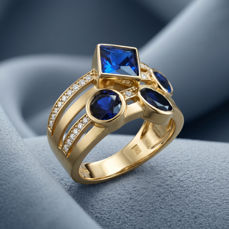 14 AYAR TAŞLI YÜZÜK