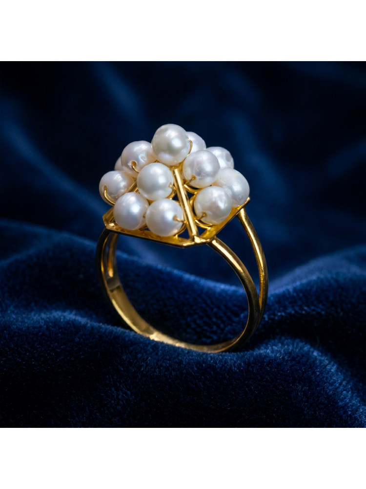 14 AYAR İNCİLİ YÜZÜK